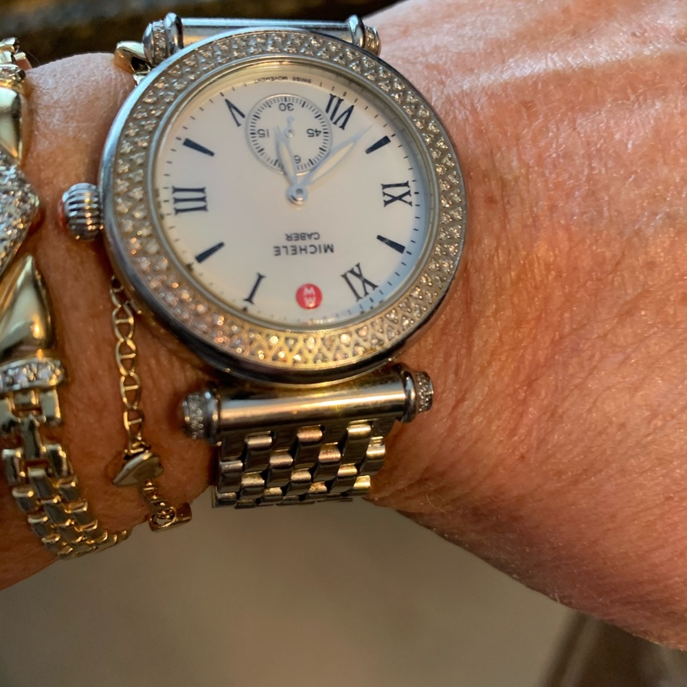 Ladies Michele watch with diamonds